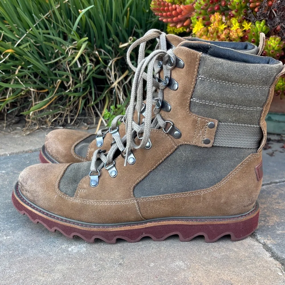 Sorel Men's Brown‎ and Gray Leather Boots